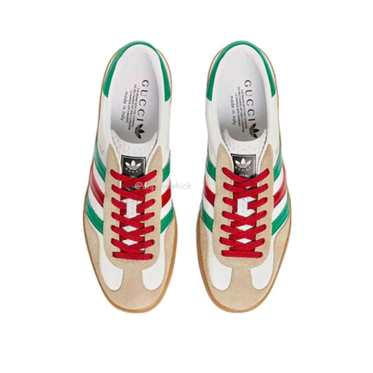 Adidas X Gucci Gazelle White Green Red 726487 Aaa43 9547 (2) - www.newkick.vip
